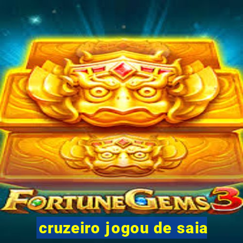 cruzeiro jogou de saia